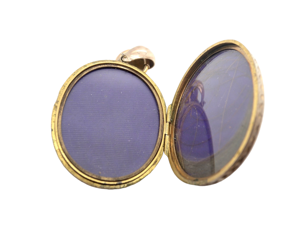 Early 20th century gold locket with chain