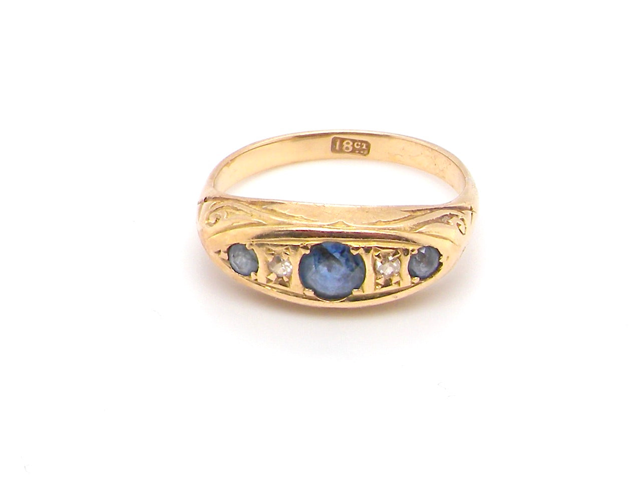 antique sapphire and diamond ring