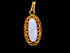 Gold opal pendant