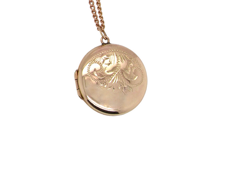 9 carat gold circular locket