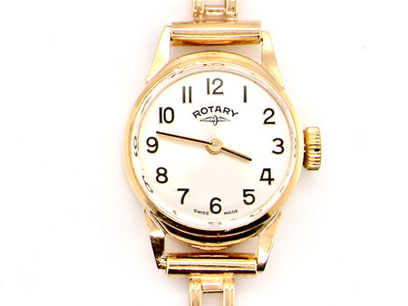 woman's 9 carat gold Rotary wrist watch