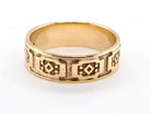 gold patterned wedding ring