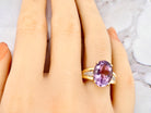 amethyst  diamond dress ring