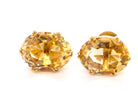 vintage citrine earrings