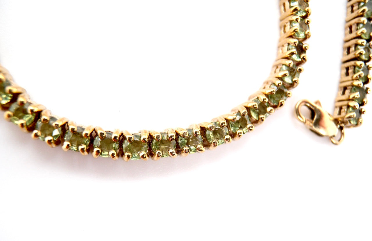 peridot bracelet