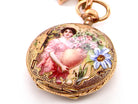 Victorian enamelled Swiss Victorian fob watch