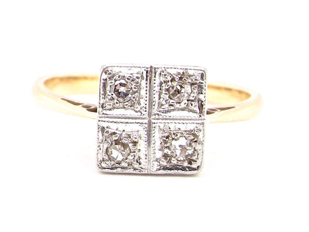 early 20th century vintage solitaire diamond ring