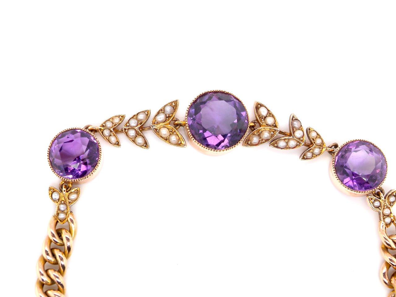 antique amethyst bracelet