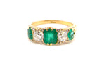 antique emerald and diamond ring