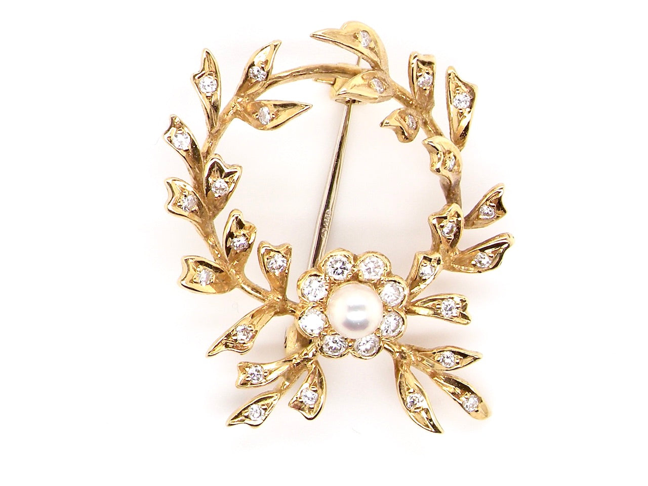 vintage diamond brooch