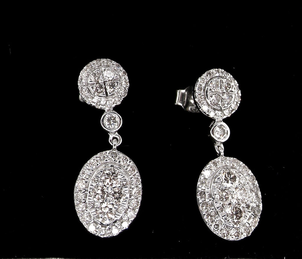 new cluster diamond earrings