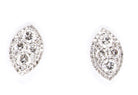 new navette shaped diamond cluster earrings