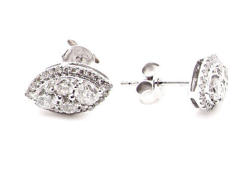 new diamond cluster earrings