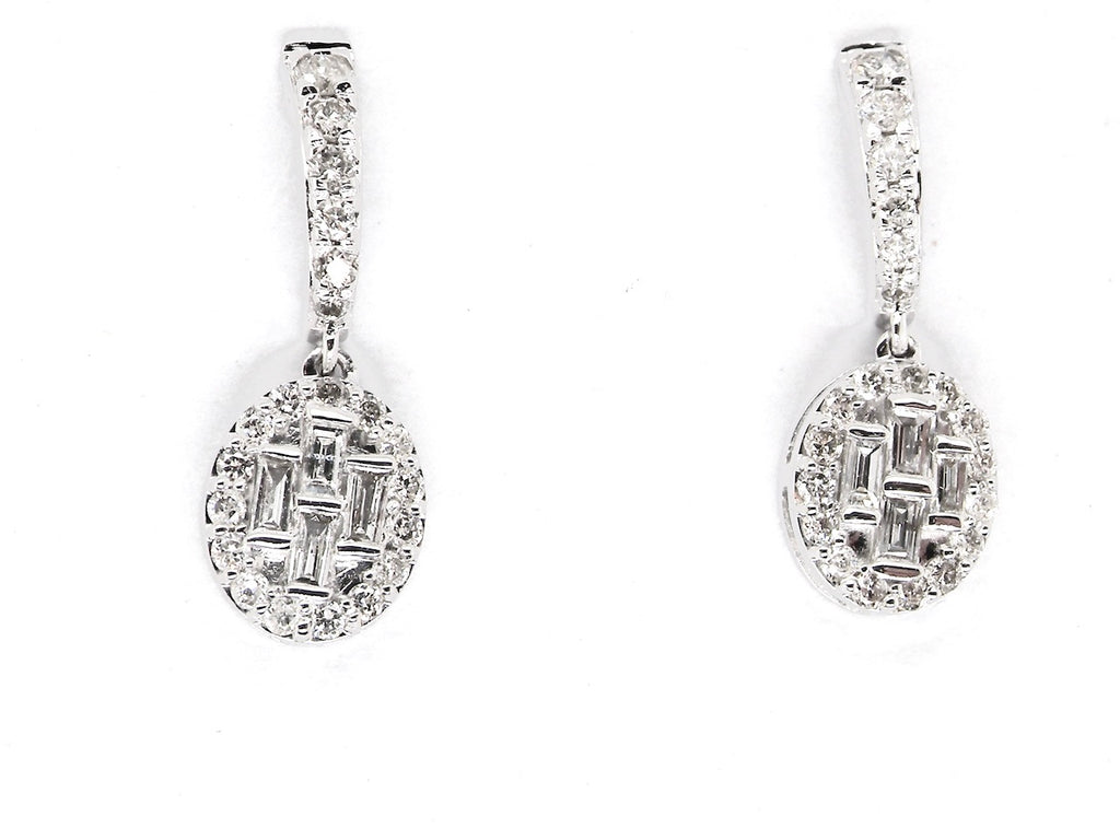 new diamond cluster earrings