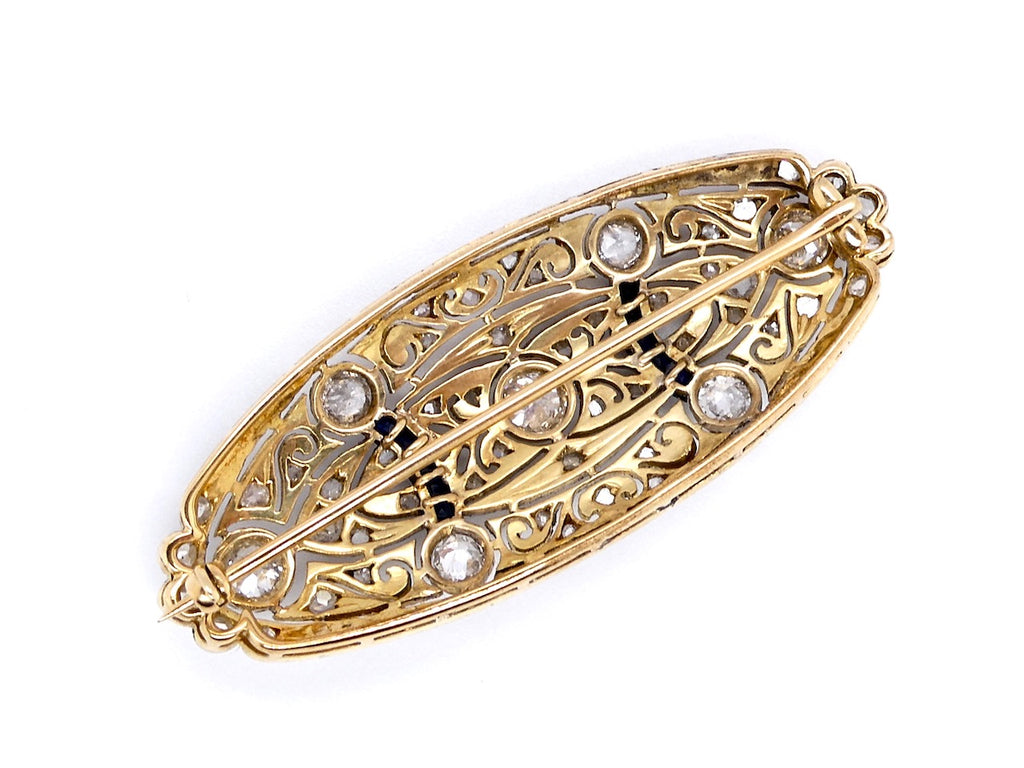 Edwardian sapphire brooch